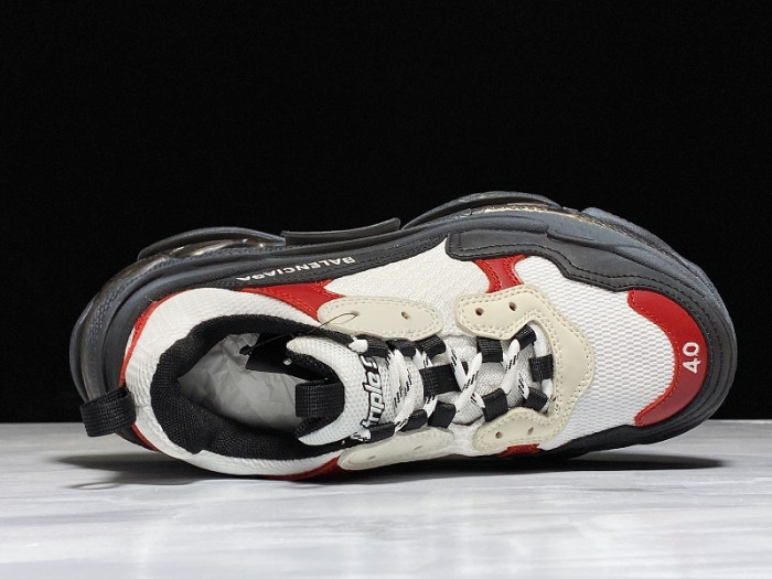 Balen TRIPLE S TRAINERS CLEAR SOLE BLACK /BROWN/ RED 541624  W09O1 9000