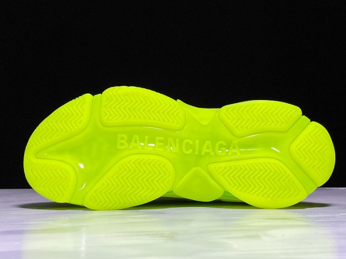 Balen TRIPLE S TRAINERS CLEAR SOLE FLLO YELLOW  541624 W09O1 9002