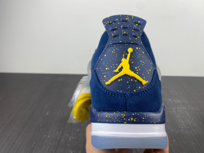 Air Jordan 4 midnight blue yellow-AJ4-1036660