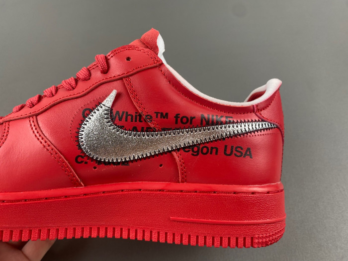 Off White x Nike Air Force 1 Red AO4297-600