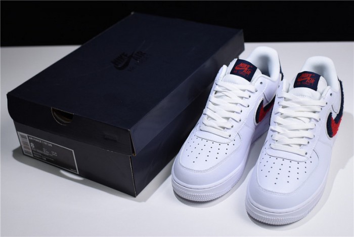 Nike Air Force 1 Low LV8 3D Chenille White Red Blue  823511-106