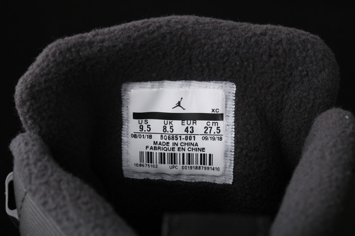 Air Jordan 12 Winterized Black Anthracite BQ6851-001