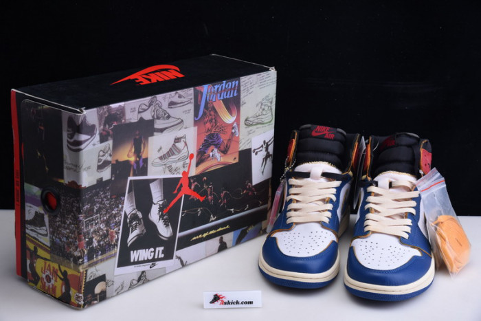 Air Jordan 1 Retro High Union Los Angeles Blue Toe BV1300-146