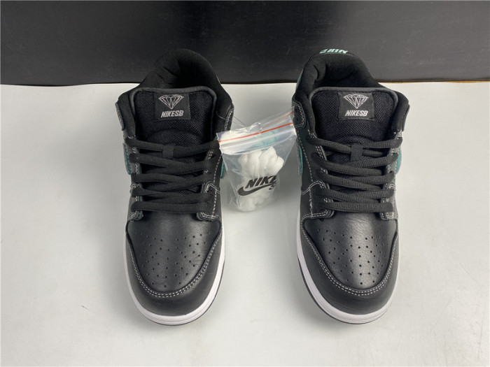 nike sb dunk low Di*m*nd supply co black Di*m*nd bv1310-001
