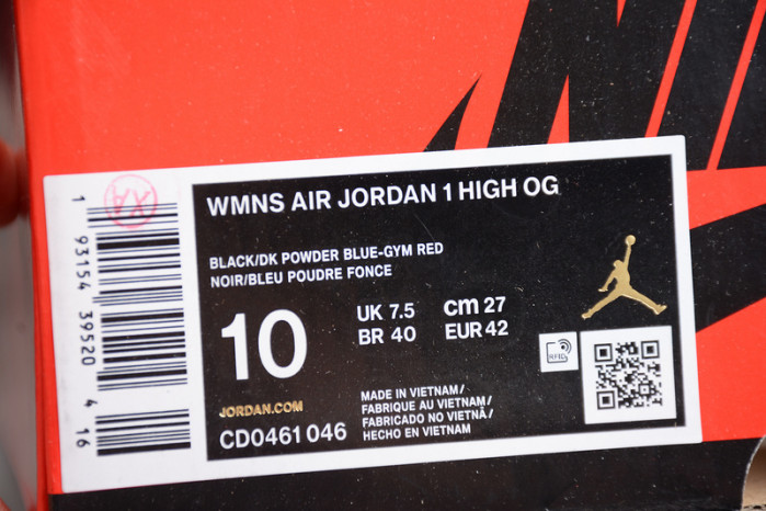 Air Jordan 1 Retro High NC to Chi Leather CD0461-046