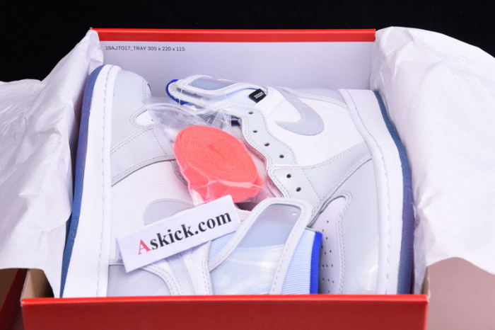Air Jordan 1 Retro High Zoom White Racer Blue CK6637-104