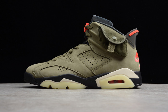 AIR JORDAN 6 TRAVIS SCOTT MEDIUM OLIVE CN1084-200