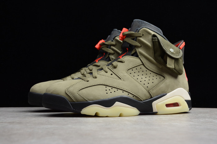 AIR JORDAN 6 TRAVIS SCOTT MEDIUM OLIVE CN1084-200