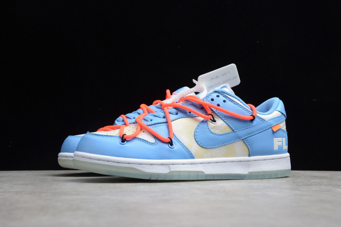 OF x Futura x Nike Dunk Low “Bright Blue” CT0856-403