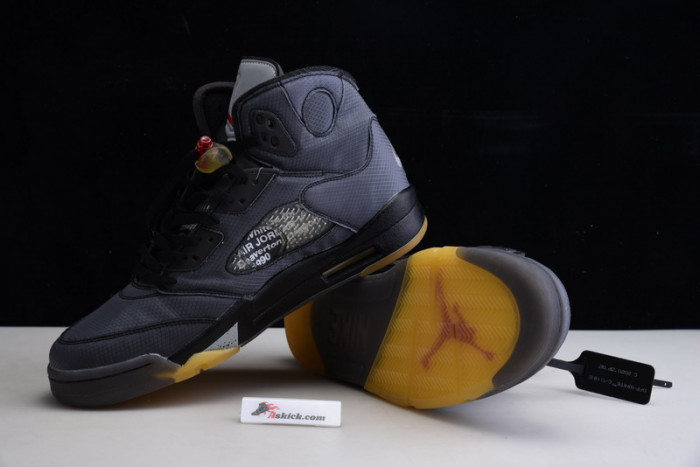 OF X Air Jordan 5 Retro Black CT8480-001