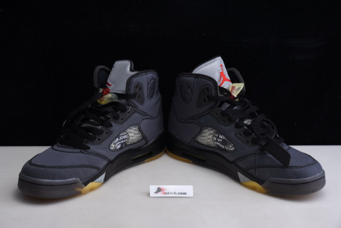 OF X Air Jordan 5 Retro Black CT8480-001