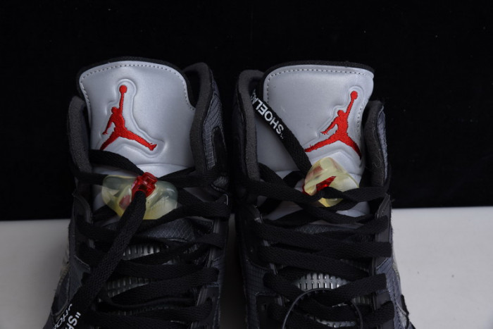 OF X Air Jordan 5 Retro Black CT8480-001