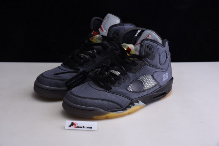 OF X Air Jordan 5 Retro Black CT8480-001