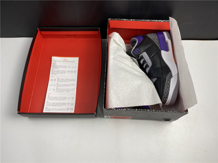 Air Jordan 3 Retro Black Court Purple CT8532-050