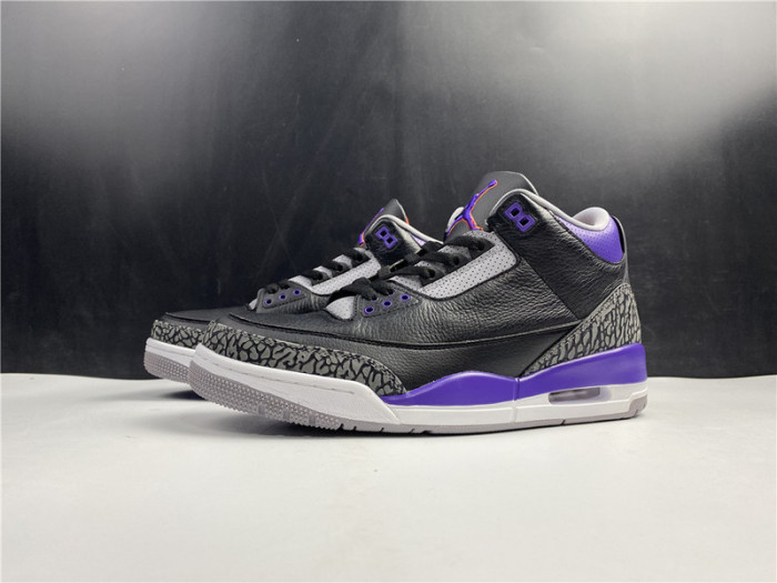 Air Jordan 3 Retro Black Court Purple CT8532-050
