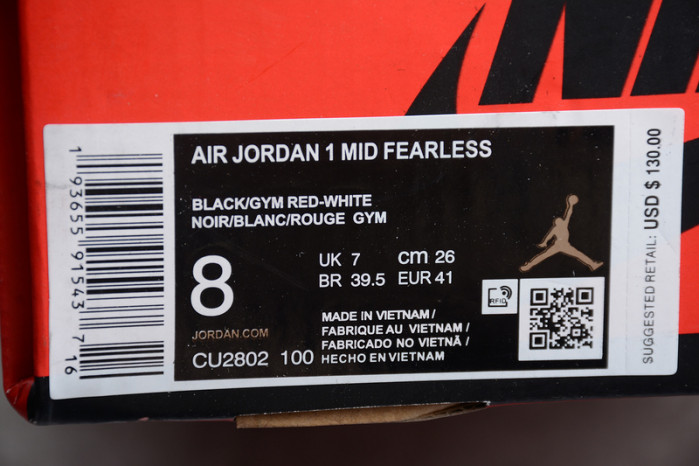 Air Jordan 1 Mid Fearless Facetasm CU2802-100