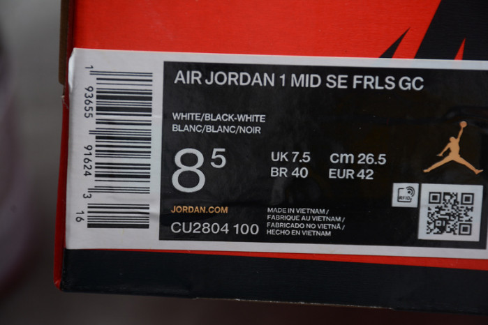 Air Jordan 1 Mid SE Fearless Edison Chen CLOT CU2804-100