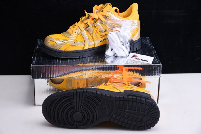OF x Nike Air Rubber Dunk “University Gold” CU6015-700