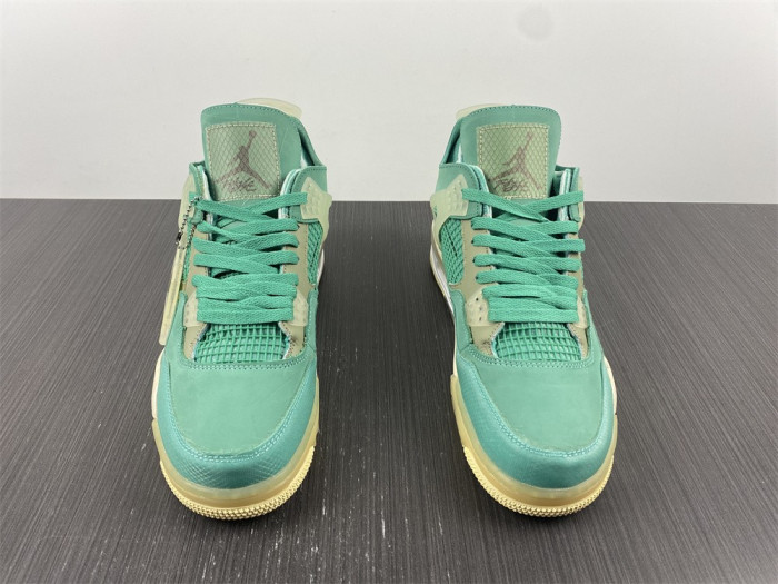 OF x Air Jordan 4 Sail Neptune Green CV9388-102
