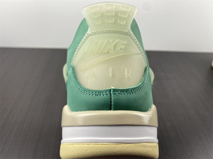 OF x Air Jordan 4 Sail Neptune Green CV9388-102