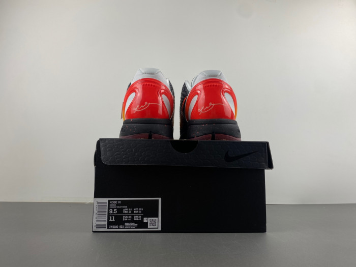 Nike Kobe 6 Black orange CW2190-503