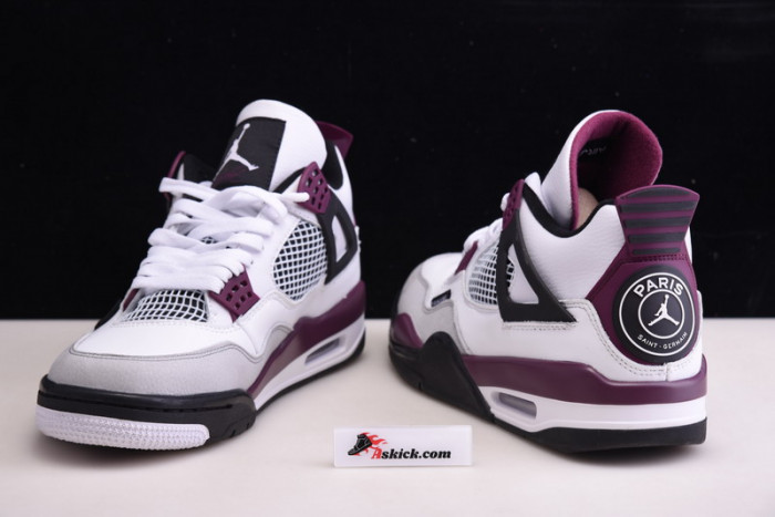 Air Jordan 4 PSG Neutral Grey Bordeaux CZ5624-100