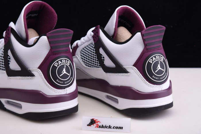 Air Jordan 4 PSG Neutral Grey Bordeaux CZ5624-100