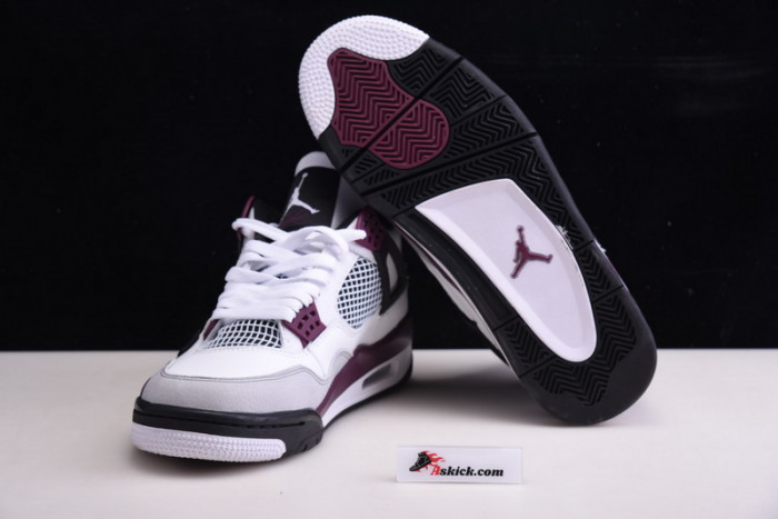 Air Jordan 4 PSG Neutral Grey Bordeaux CZ5624-100