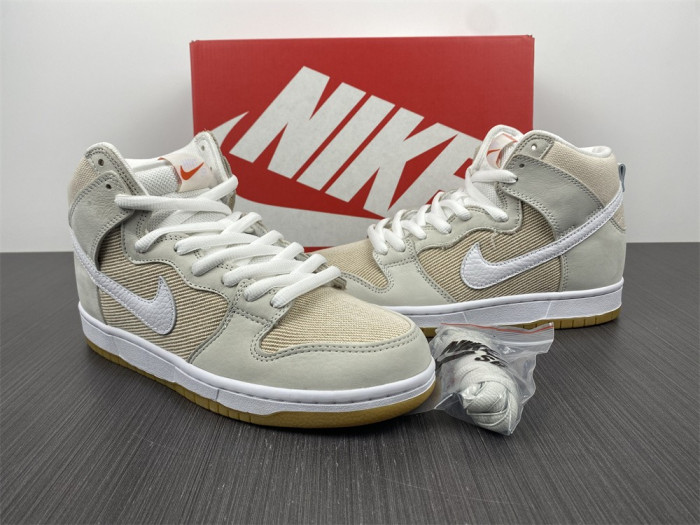 Nike SB Dunk High Pro ISO Orange Label Unbleached Natural DA9626-100