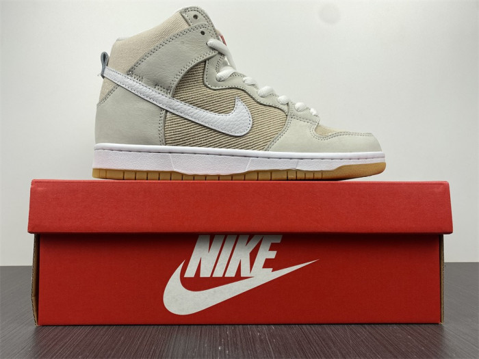 Nike SB Dunk High Pro ISO Orange Label Unbleached Natural DA9626-100