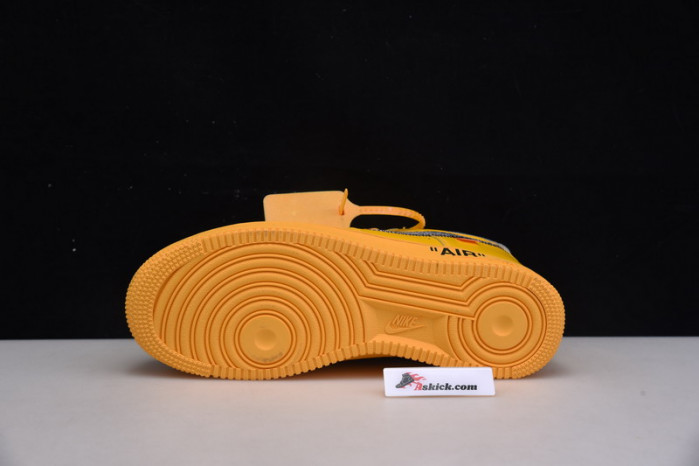 OF X Nike Air Force 1 Low University Gold Metallic Silver DD1876-700