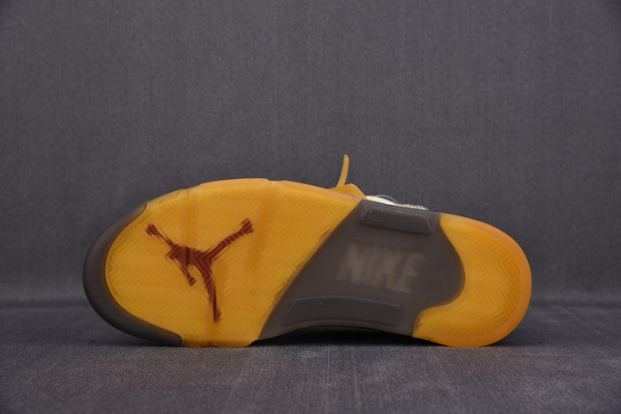 OF X Air Jordan 5 Retro Sail DH8565-100