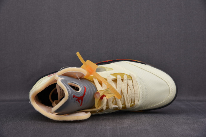 OF X Air Jordan 5 Retro Sail DH8565-100