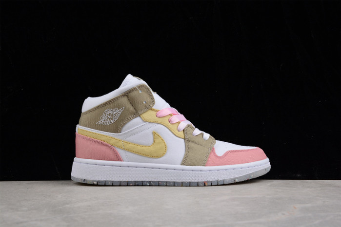 Air Jordan 1 Mid SE Pastel Vivid Green Grind  DJ0338-100