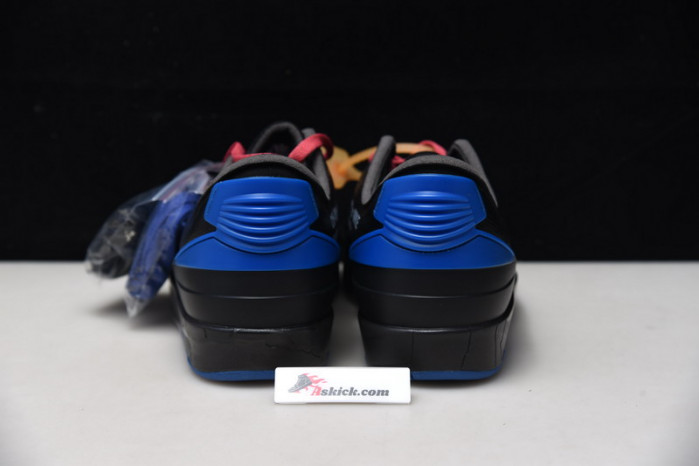 OF X Air Jordan 2 Retro Low SP Black Blue DJ4375-004