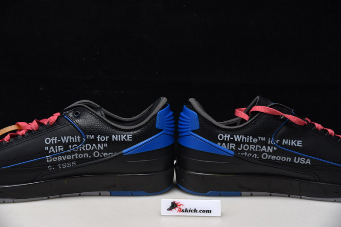 OF X Air Jordan 2 Retro Low SP Black Blue DJ4375-004