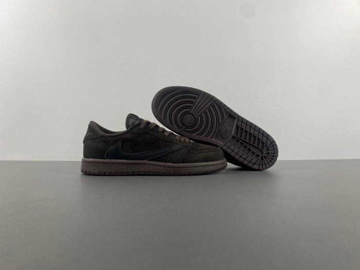 Travis Scott x Air Jordan 1 Low OG “Velvet Brown” DM7866-202.