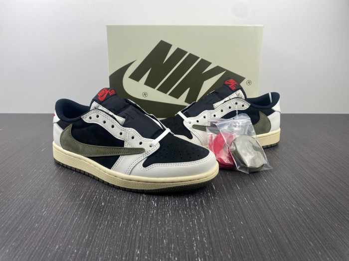 Travis Scott x Air Jordan 1 Low OG “Olive”  DZ4137-106