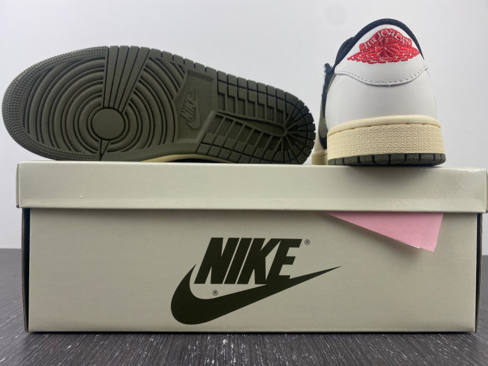 Travis Scott x Air Jordan 1 Low OG “Olive”  DZ4137-106