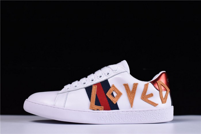 GU ACE EMBROIDERED LOW-TOP SNEAKER WITH LOVED womens 497090 DOPE0 9095