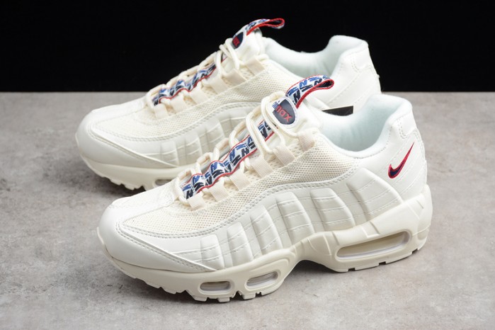 Nike AIR MAX 95 TT "PULL TAB"  white/ gym blue - gym red AJ1844-101
