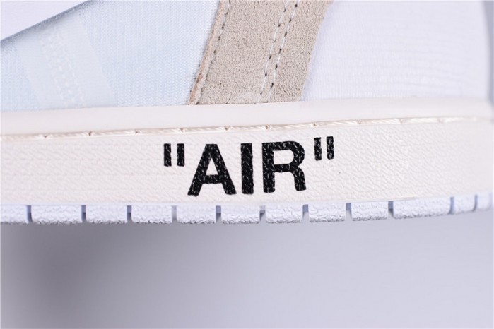 OF X Air Jordan 1 Retro High White AQ0818-100