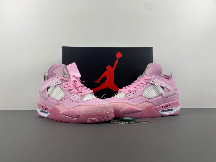 OF x Wmns Air Jordan 4 pink