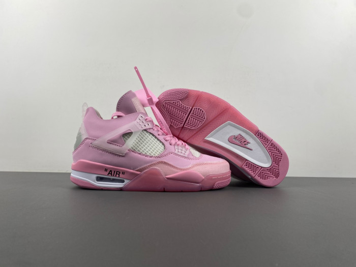 OF x Wmns Air Jordan 4 pink