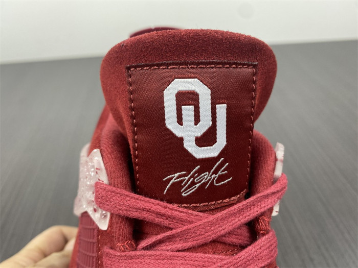 Air Jordan 4 Retro Oklahoma Sooners PE SU18 MNJDLS 731 LN3