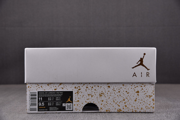 Air Jordan 4 Womens "Vivid Sulfur" AQ9129-101
