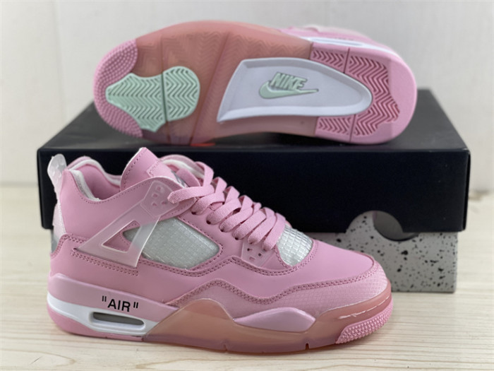 OF x Wmns Air Jordan 4 pink