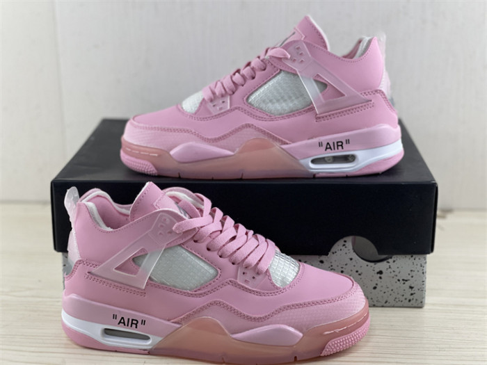 OF x Wmns Air Jordan 4 pink