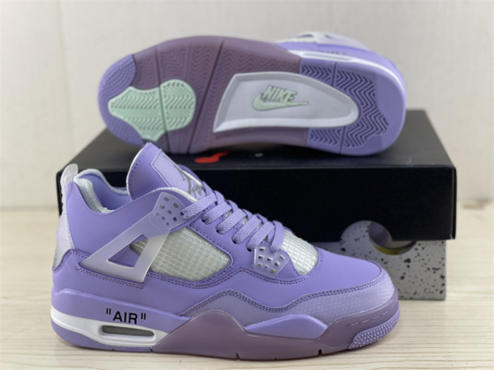 OF x Wmns Air Jordan 4 purple