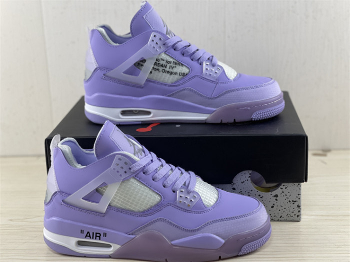 OF x Wmns Air Jordan 4 purple